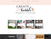 Tablet Screenshot of createandbabble.com